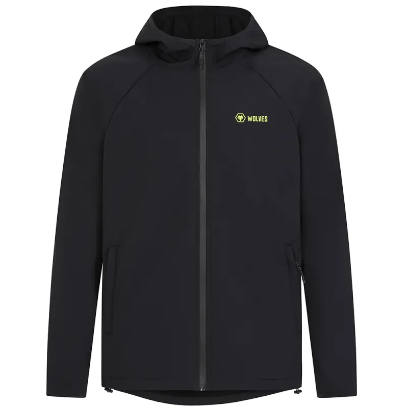 Wolves Fanshop | Progression Softshell  Jacket – Black/Green Wolves Merchandise Collection